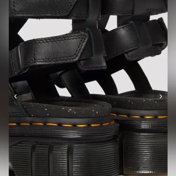Dr Martens RICKI NAPPA LUX LEATHER PLATFORM GLADIATOR SANDALS - Picture 4 of 15